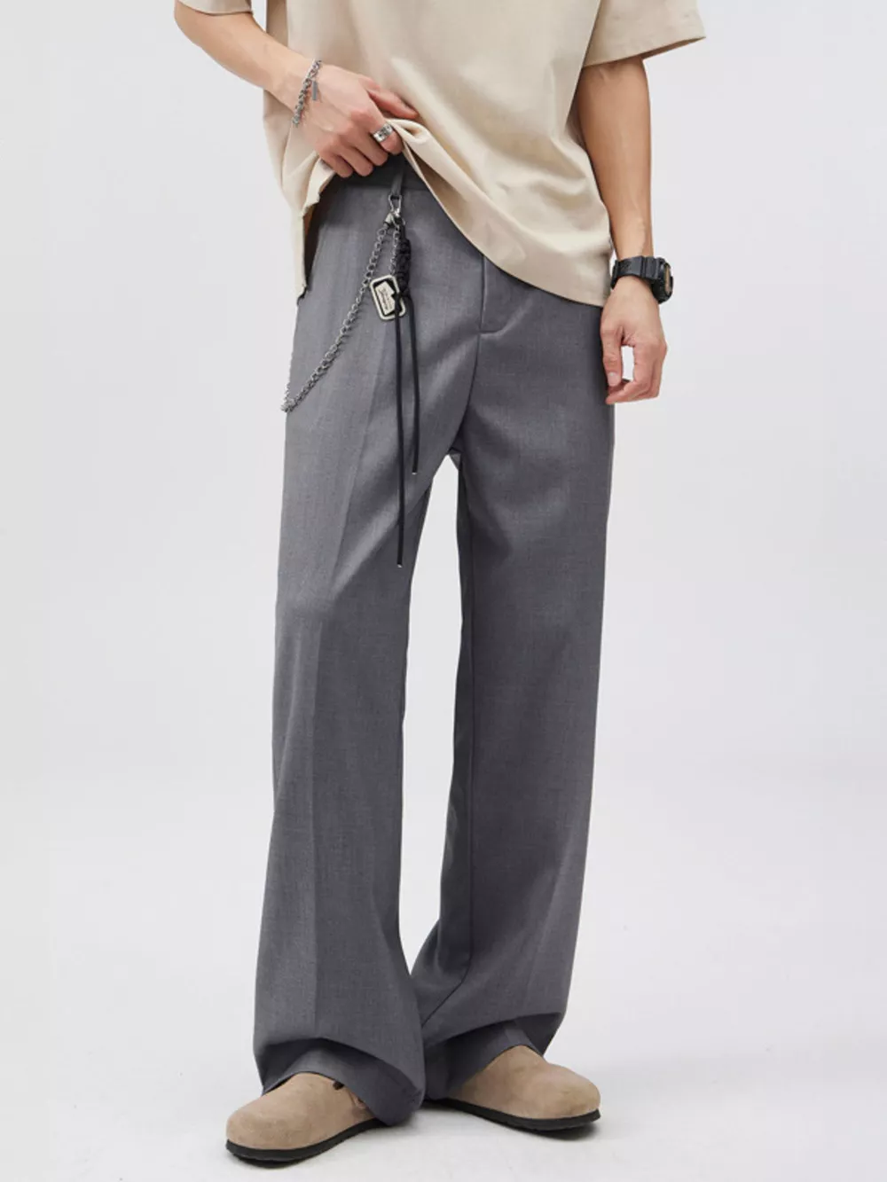 Men's Wide Leg Pants, image 2