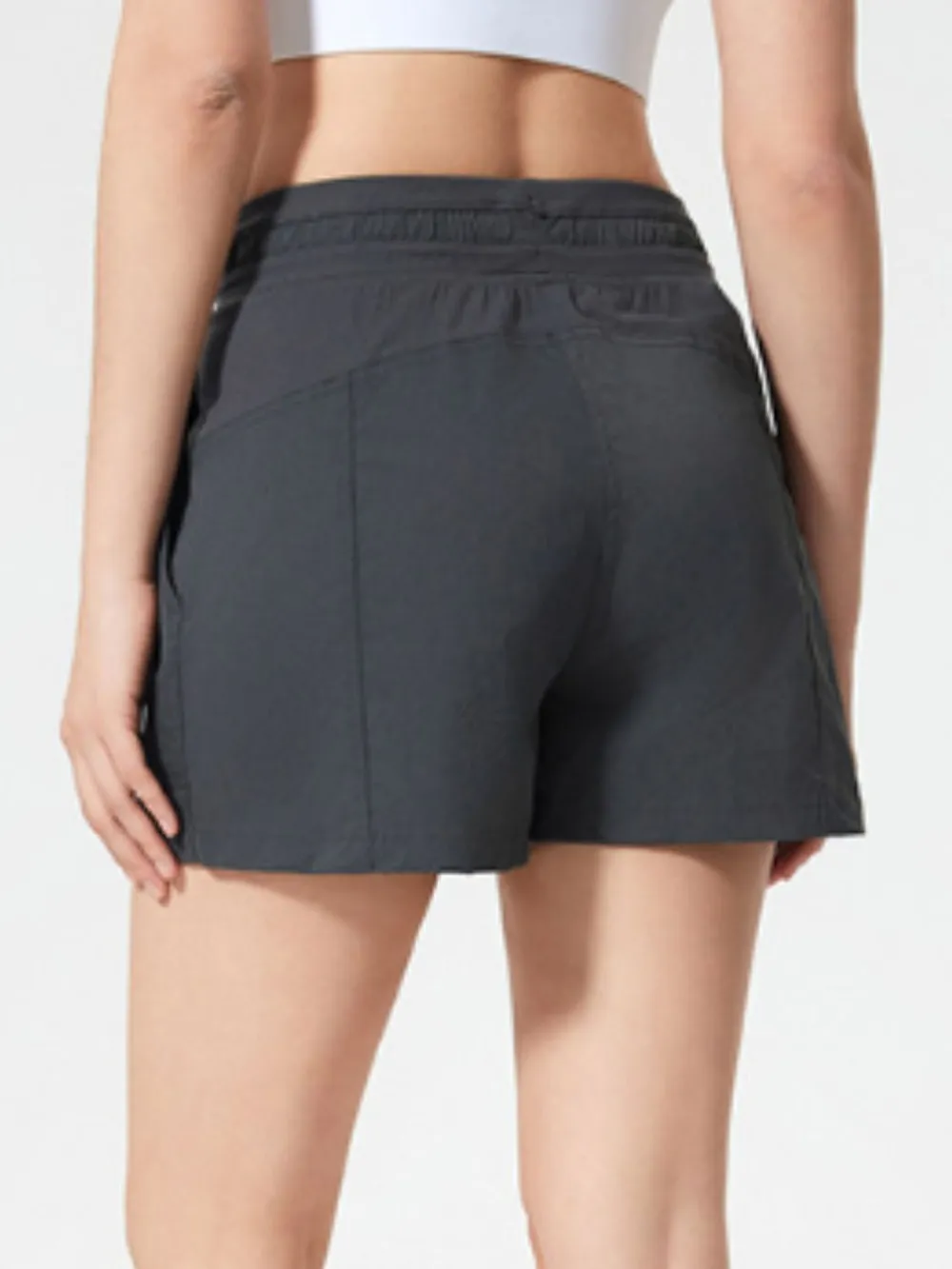 Drawstring Active Shorts with Pockets, image 13