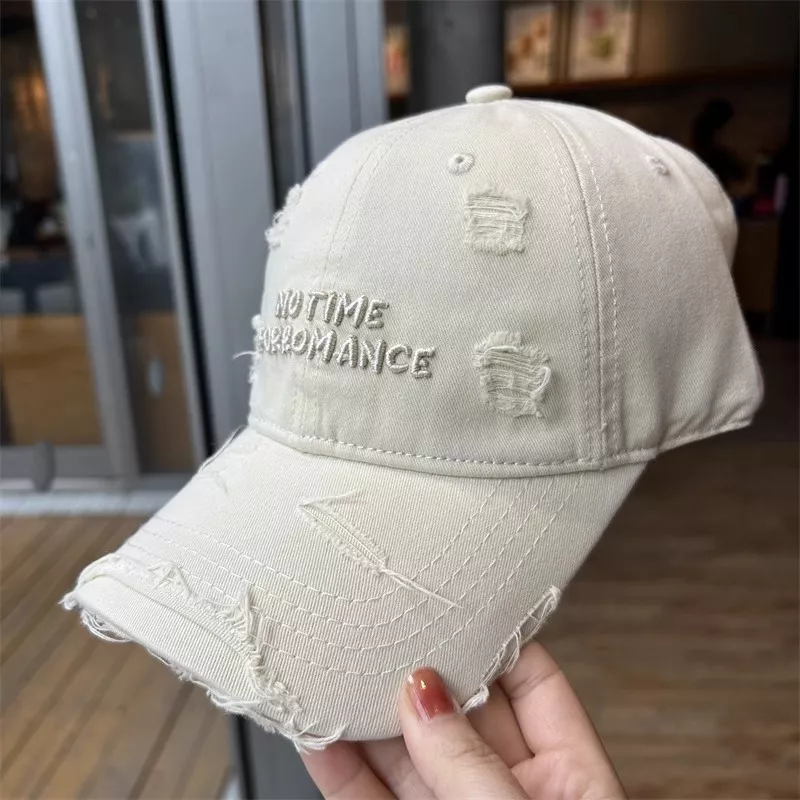 Distressed Embroidered Baseball Cap, image 2