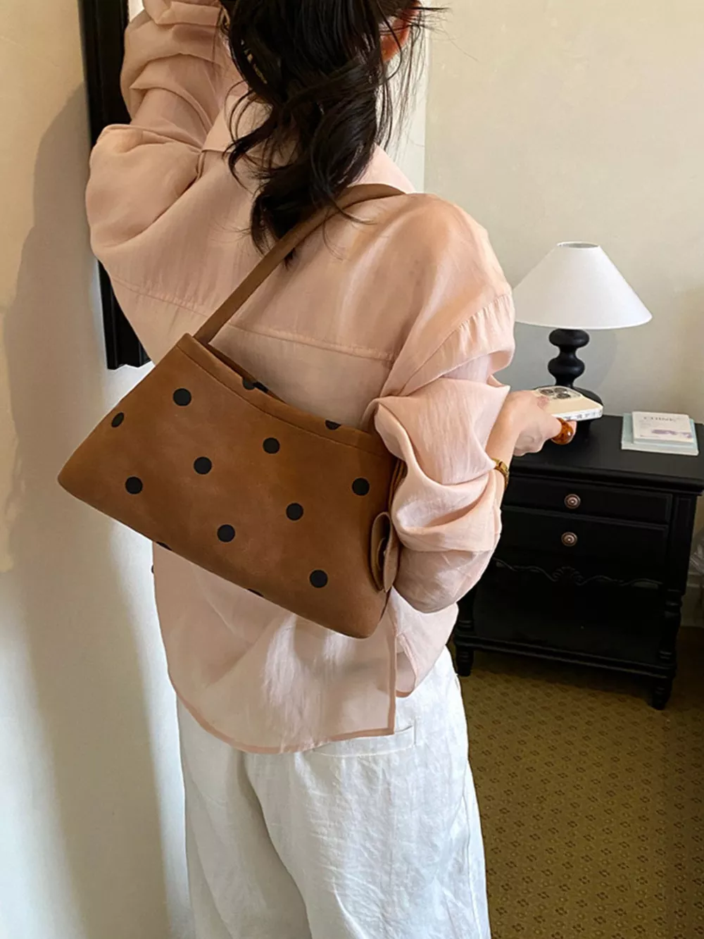 Polka Dot Shoulder Bag, image 3