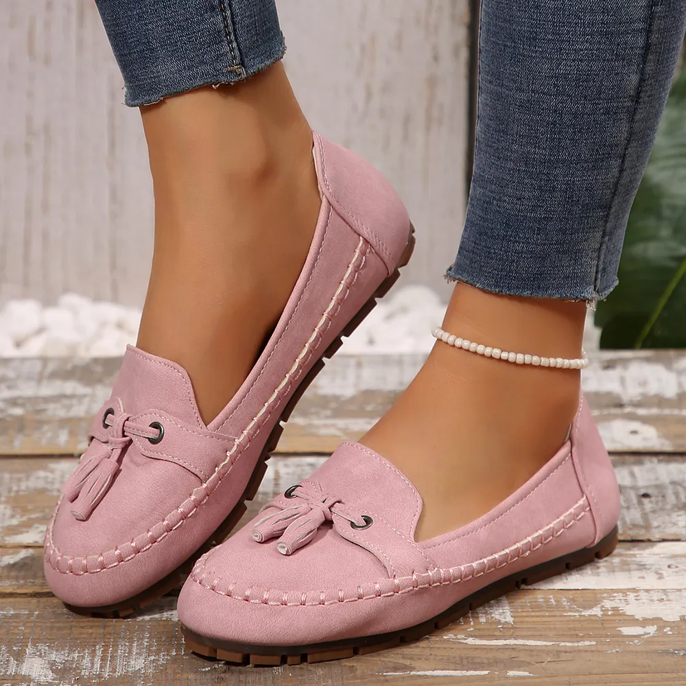 Round Toe Flat Slip-Ons, image 5