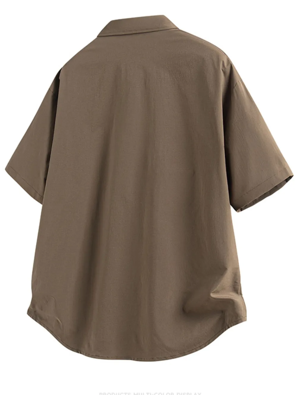 Men's Full Size Snap Down Short Sleeve Shirt Plus Size, image 4