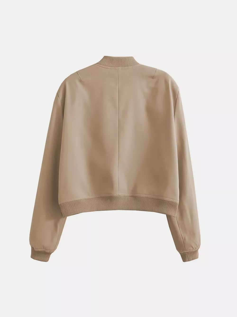 Pocketed Snap Down Baseball Collar Jacket, image 5