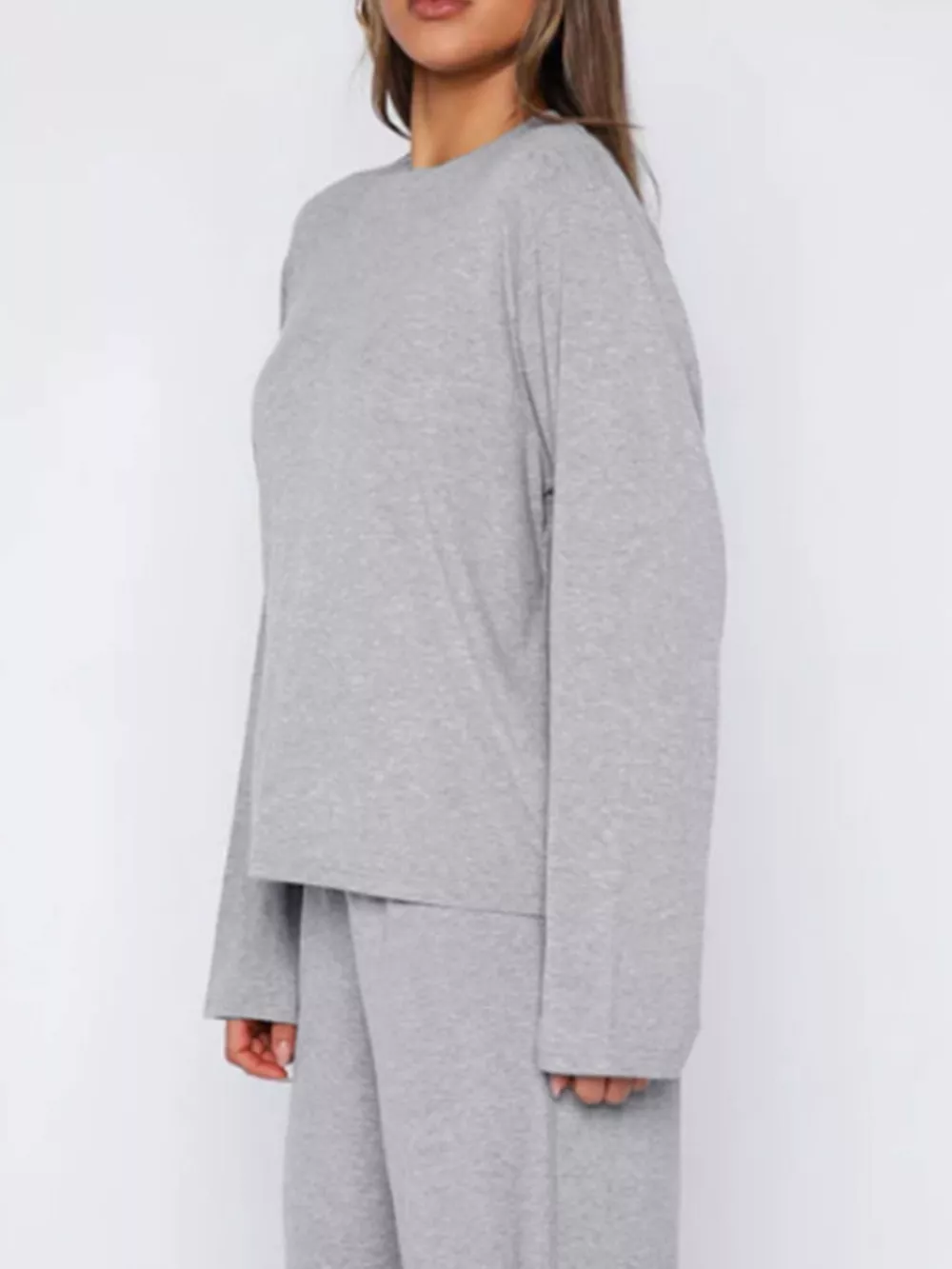 Relaxed Fit Long Sleeve Top and Pants Set, image 15