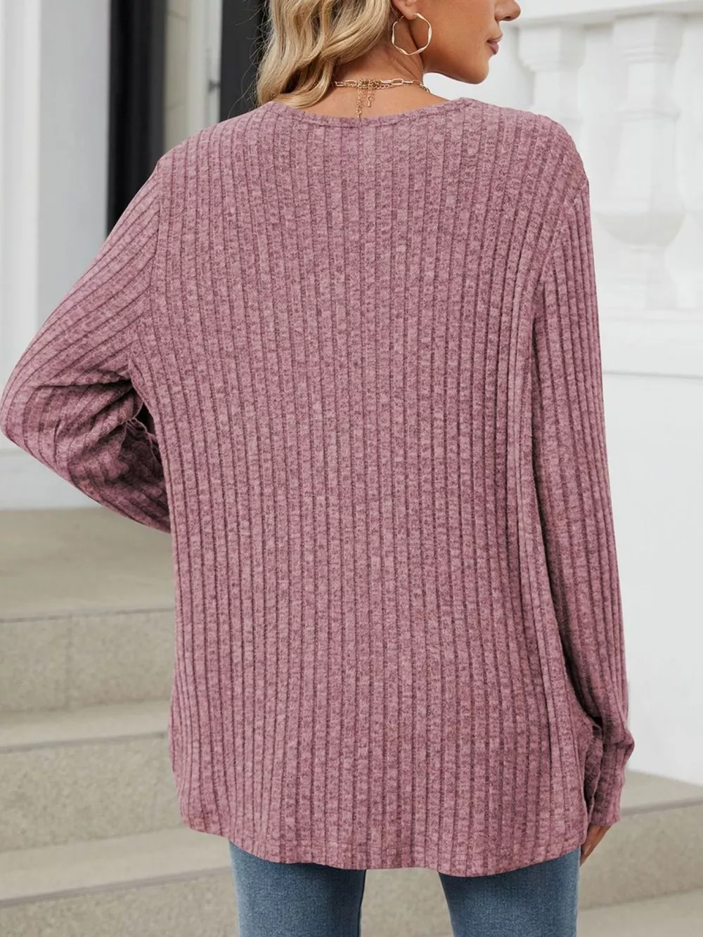 Ribbed Button-Up Cardigan, image 32