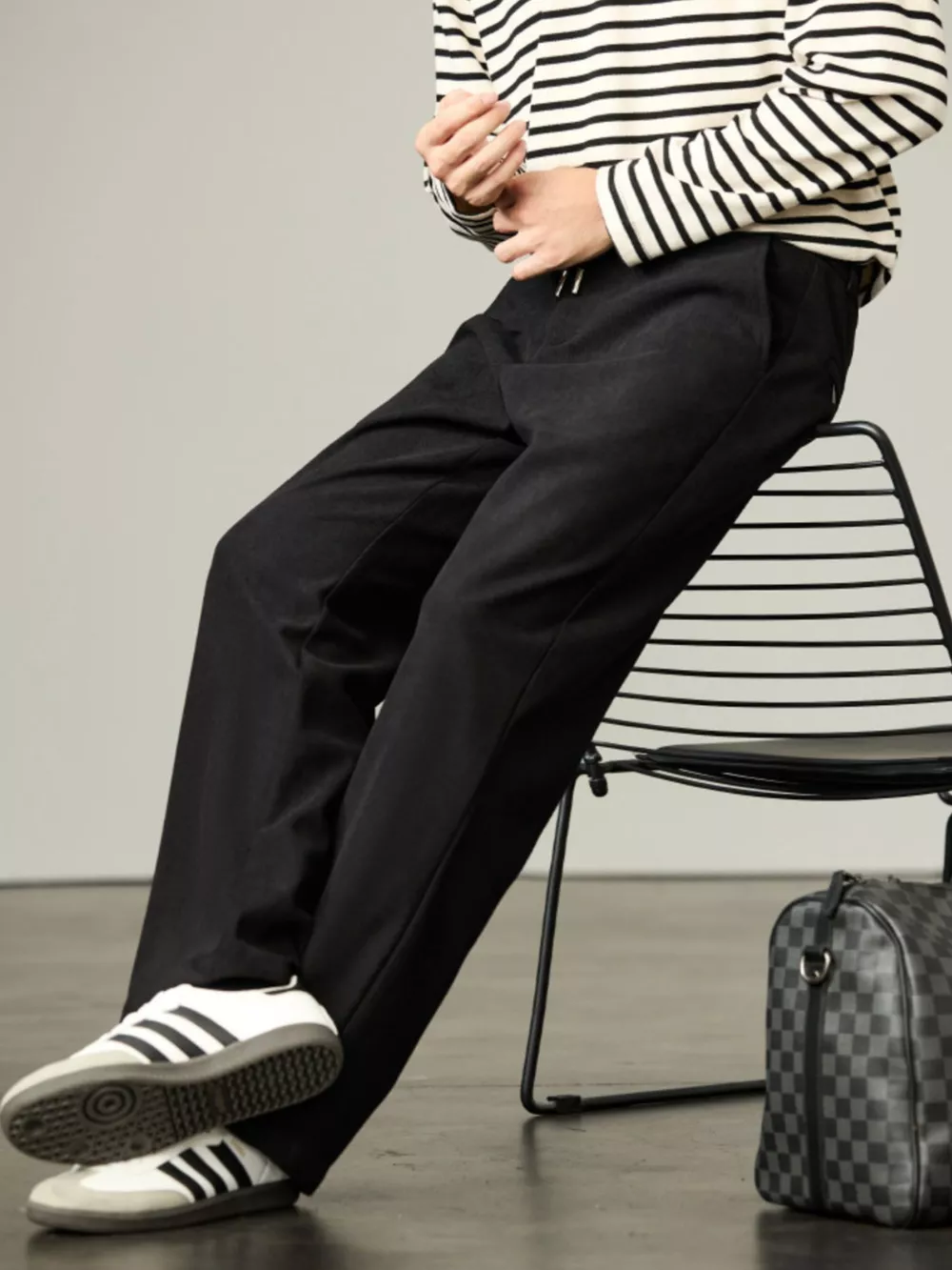 Men's Plus Size Straight-Leg Drawstring Pants, image 3