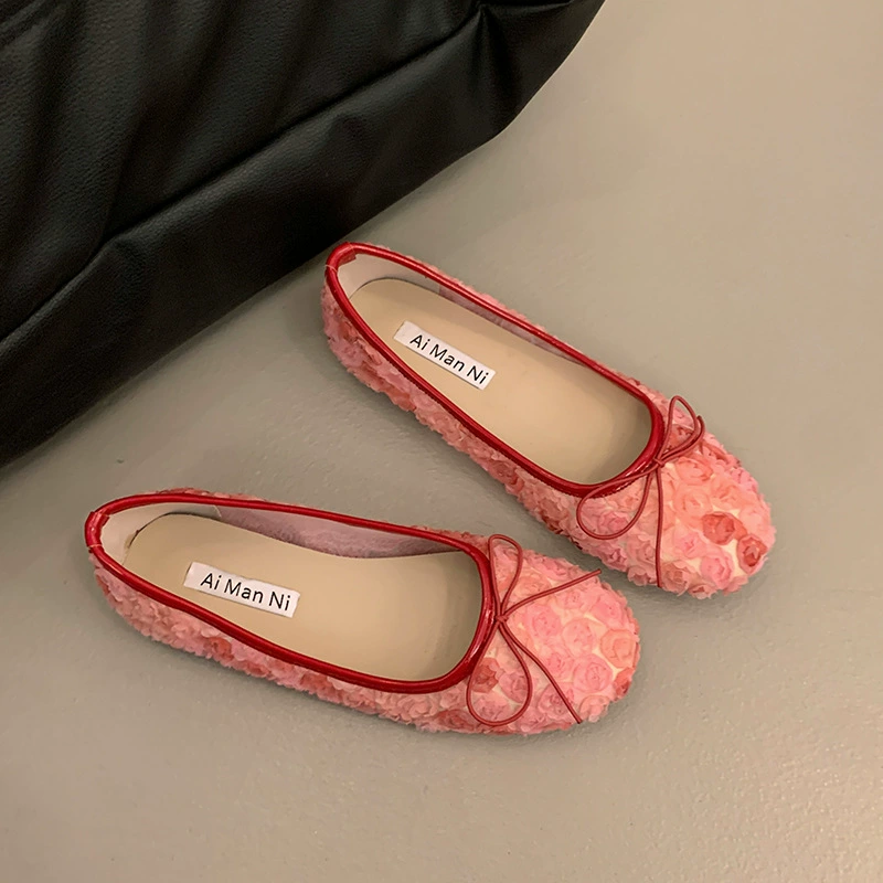 Floral Bow Slip-Ons, image 5