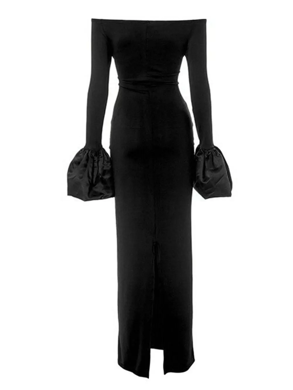 Off-Shoulder Flounce Sleeve Maxi Dress, image 6