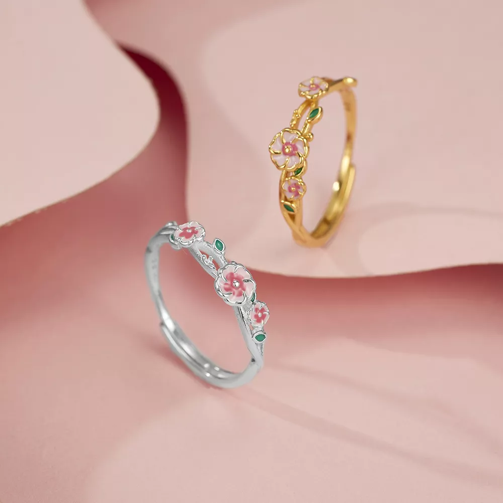 925 Sterling Silver Flower Ring, image 2
