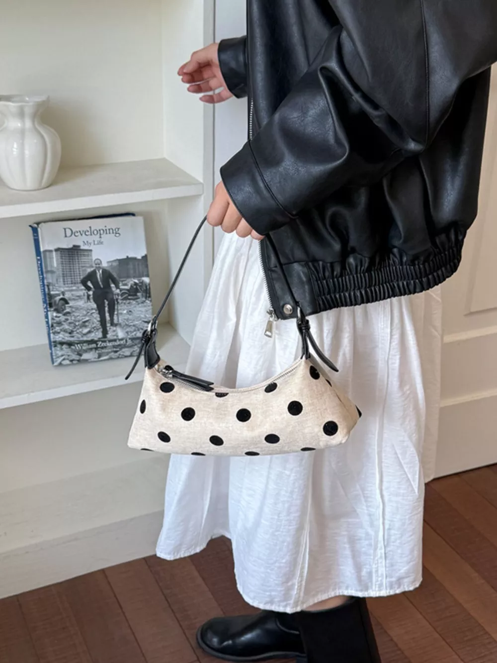 Polka Dot Crossbody Bag, image 3