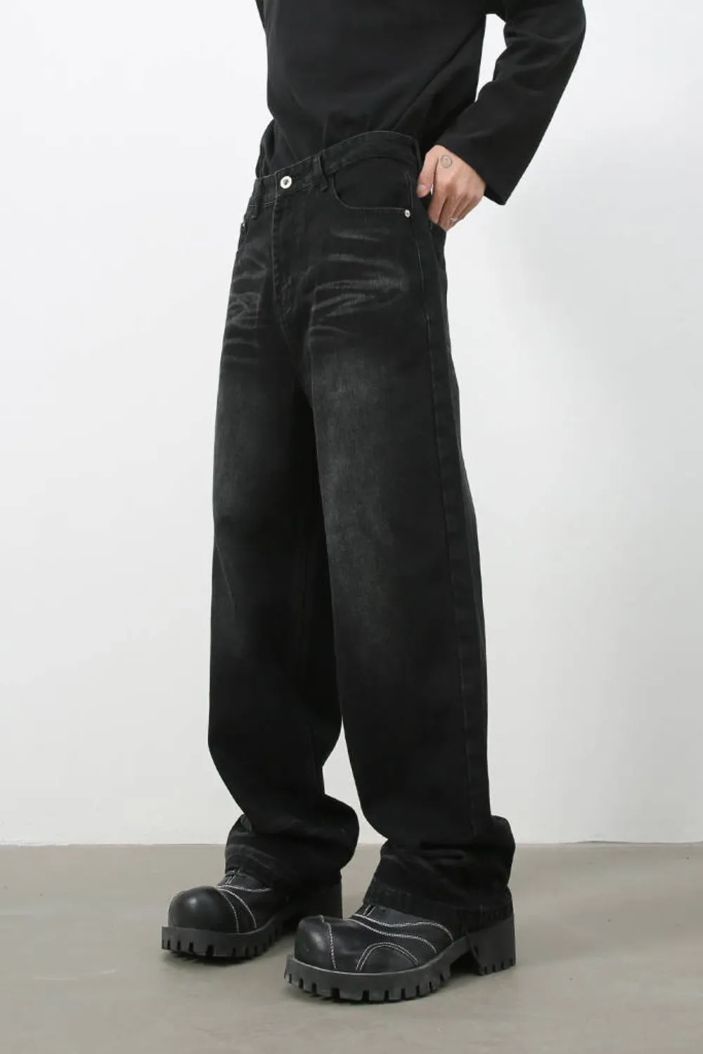 Men's Wide Leg Jeans, image 5