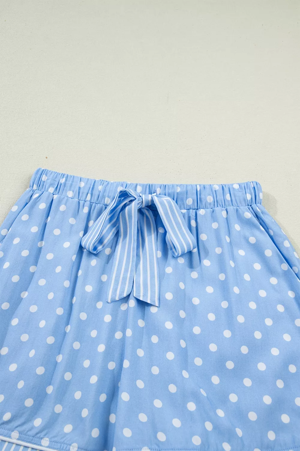 Dotted Print Soft Short Pajama Set, image 10