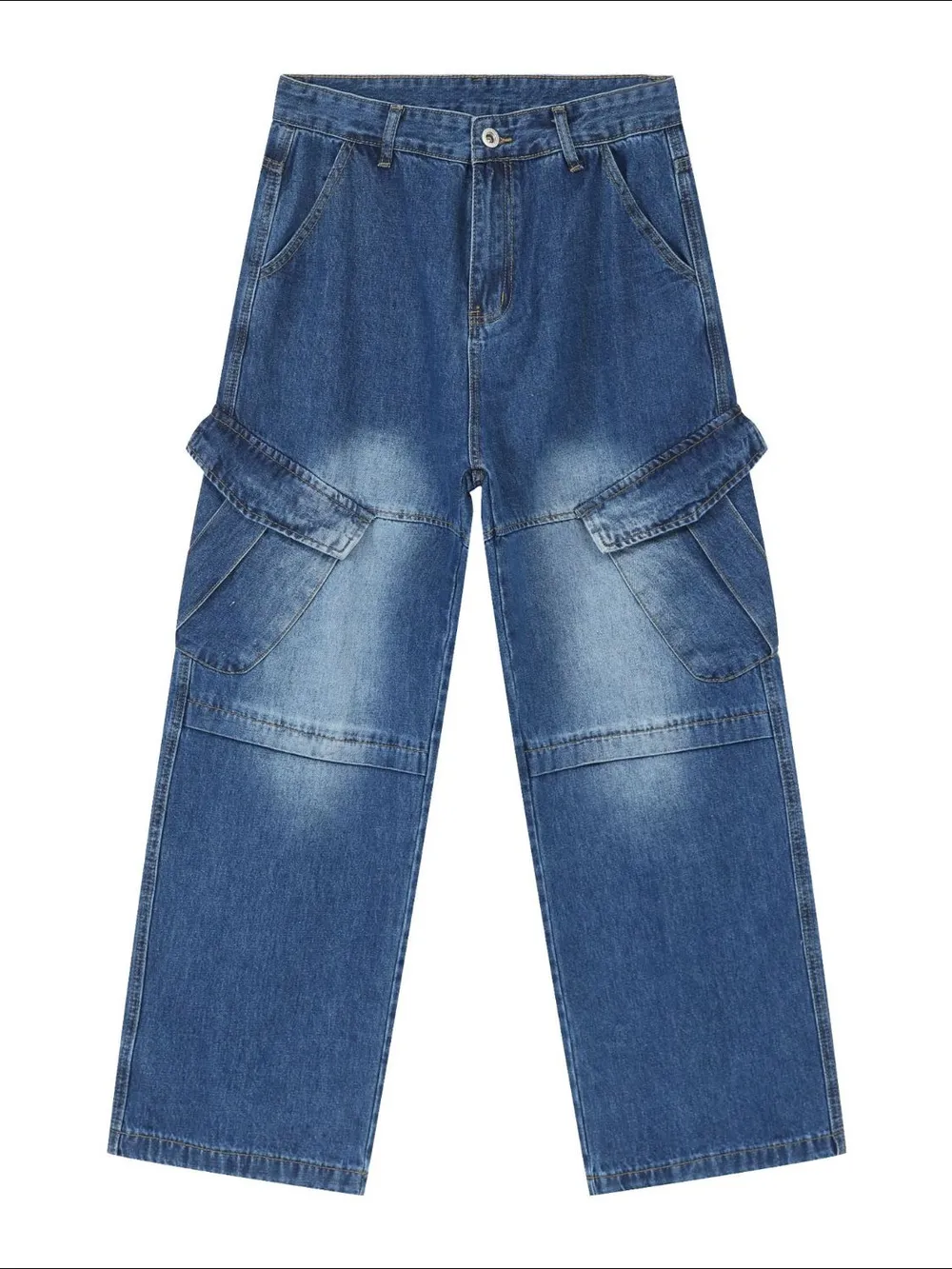 Men's Baggy Jeans with Pockets, image 5