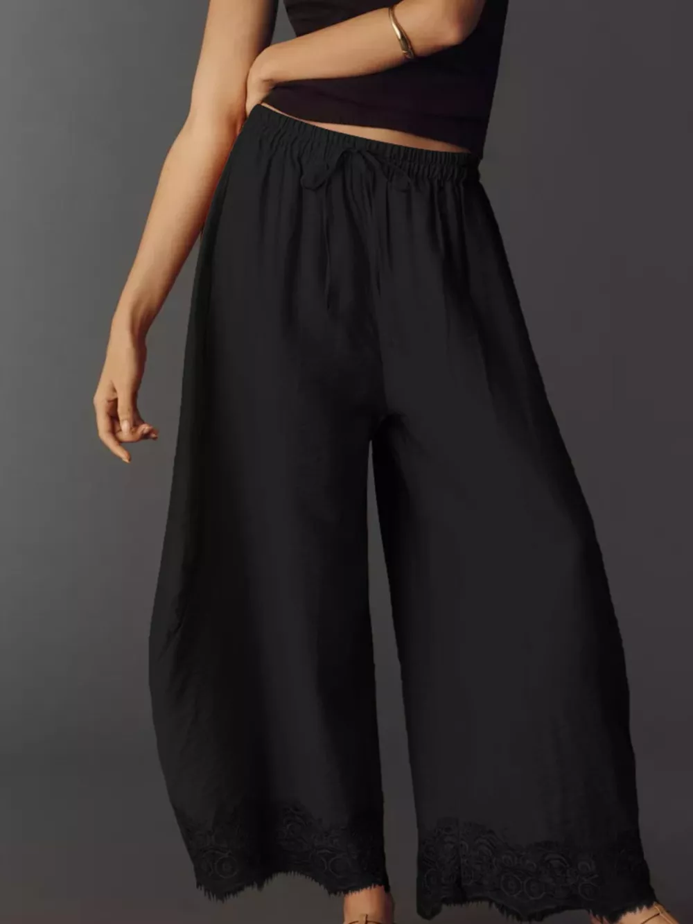 Drawstring Wide Leg Pants, image 30