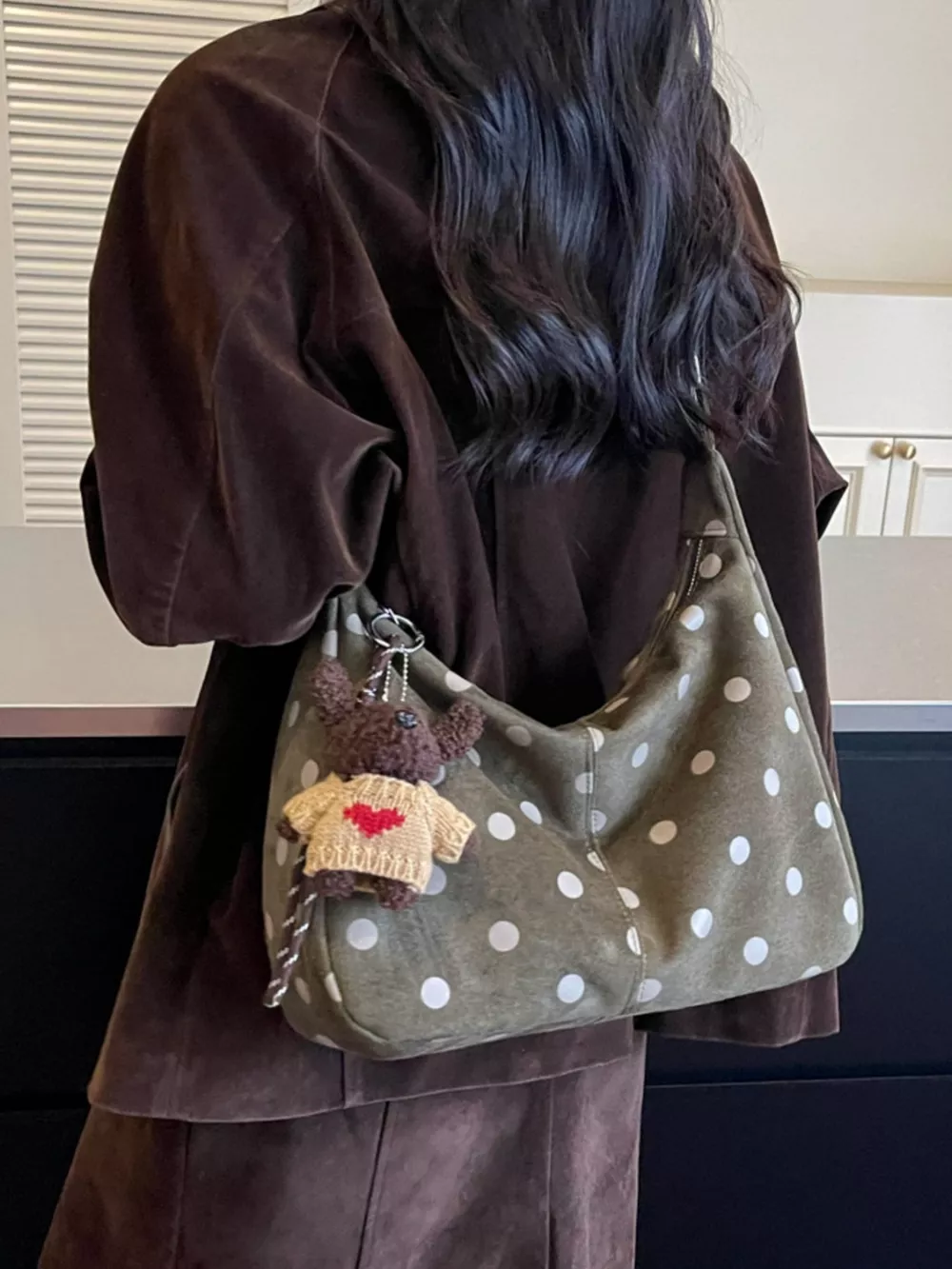 Polka Dot Shoulder Bag, image 5