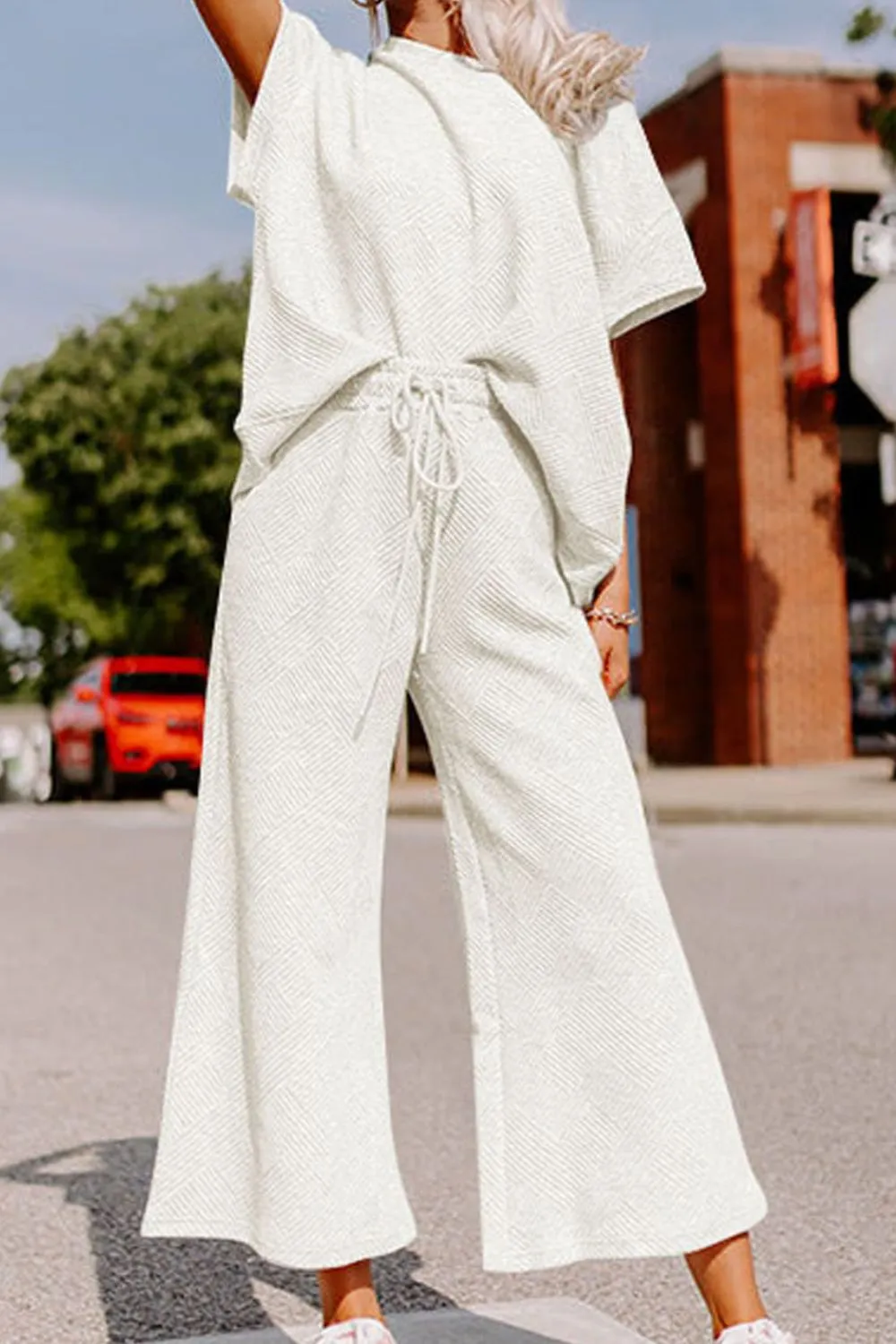 Short Sleeve Top and Pants Set, image 7