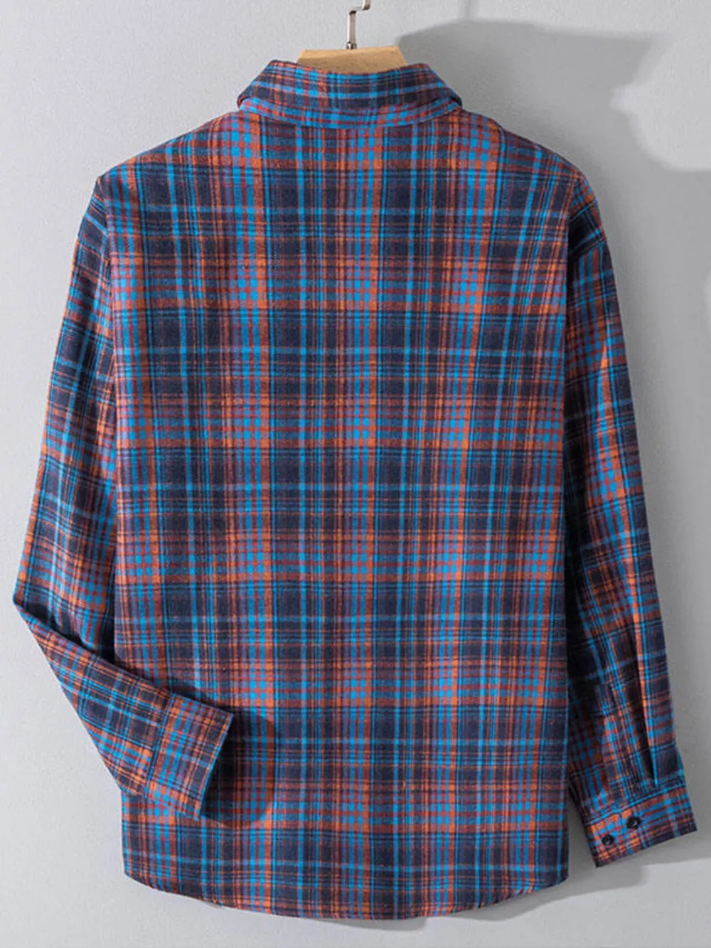 Men's Plus Size Button Up Long Sleeve Shirt, image 2