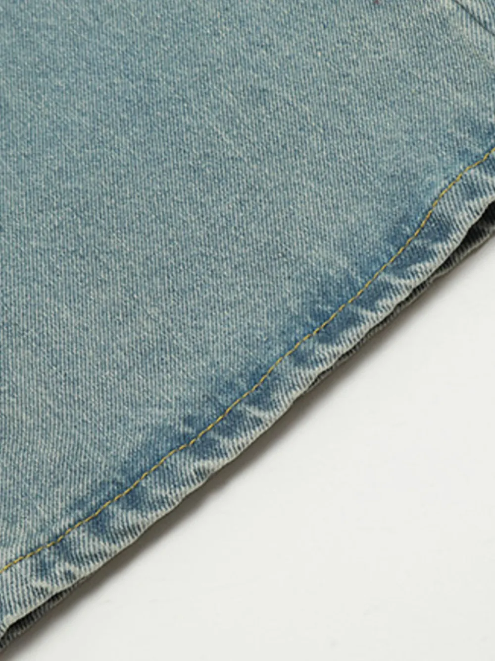 Men's Washed Wide Leg Jeans, image 5