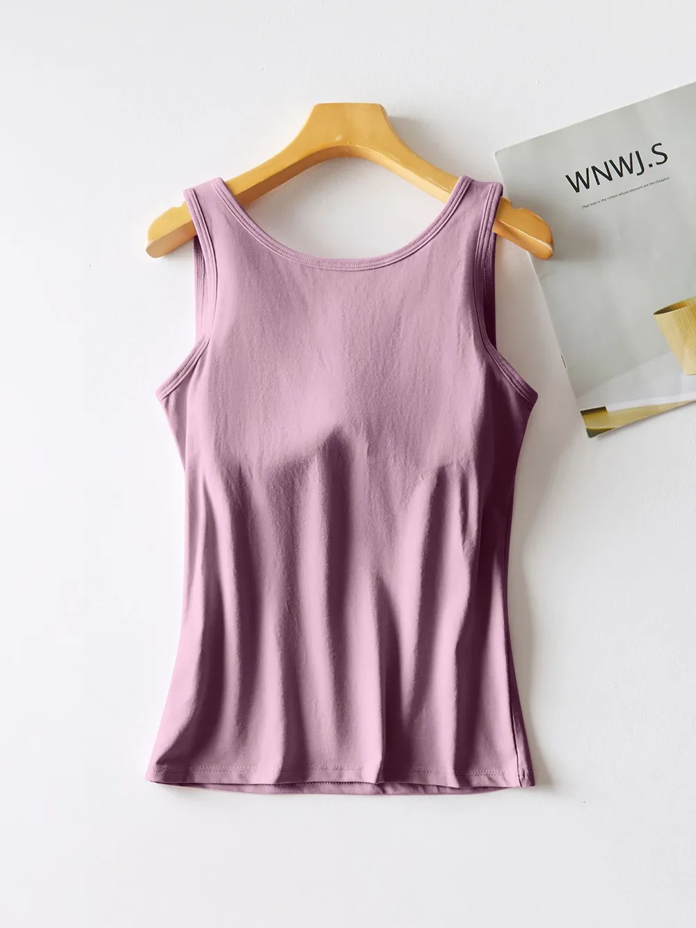 Round Neck Tank with Bra, image 11