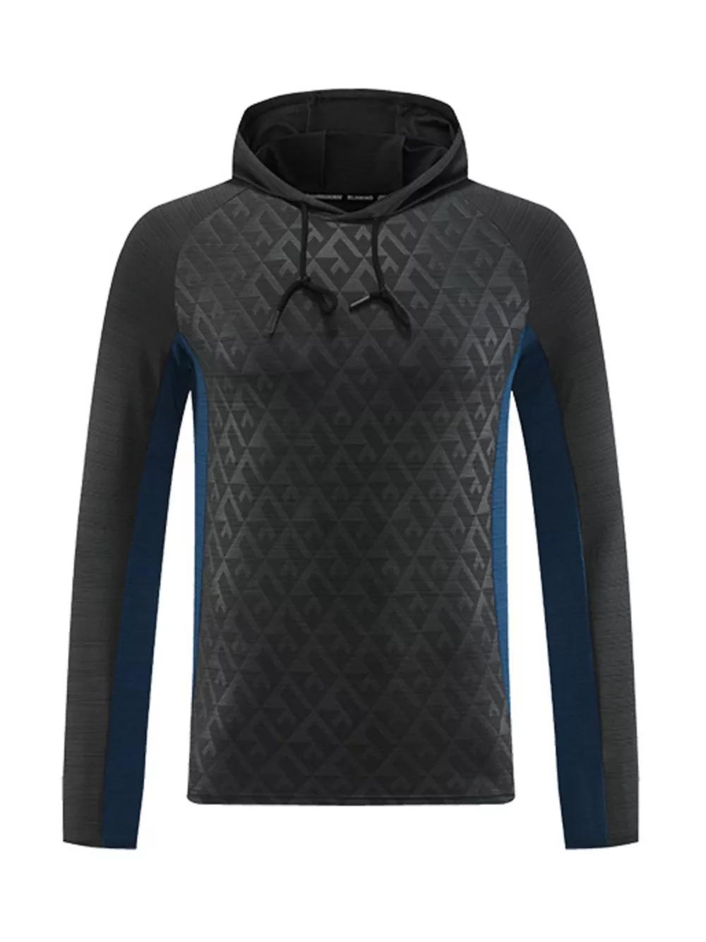 Men's Plus Size Raglan Sleeve Athletic Fit Hoodie, image 2