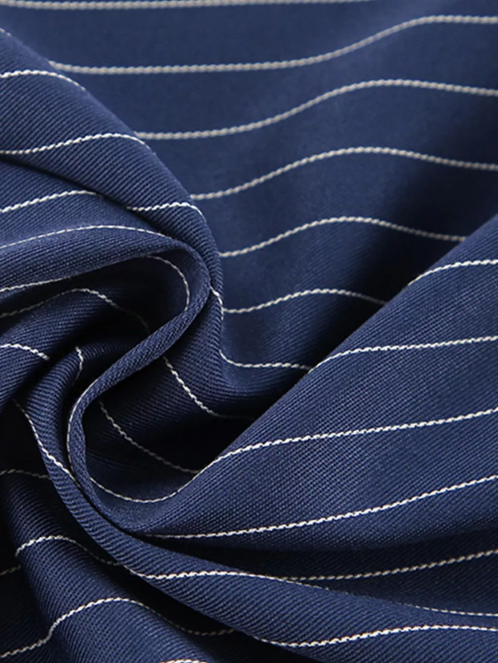 High-Waisted Pinstripe Wide-Leg Pants, image 11