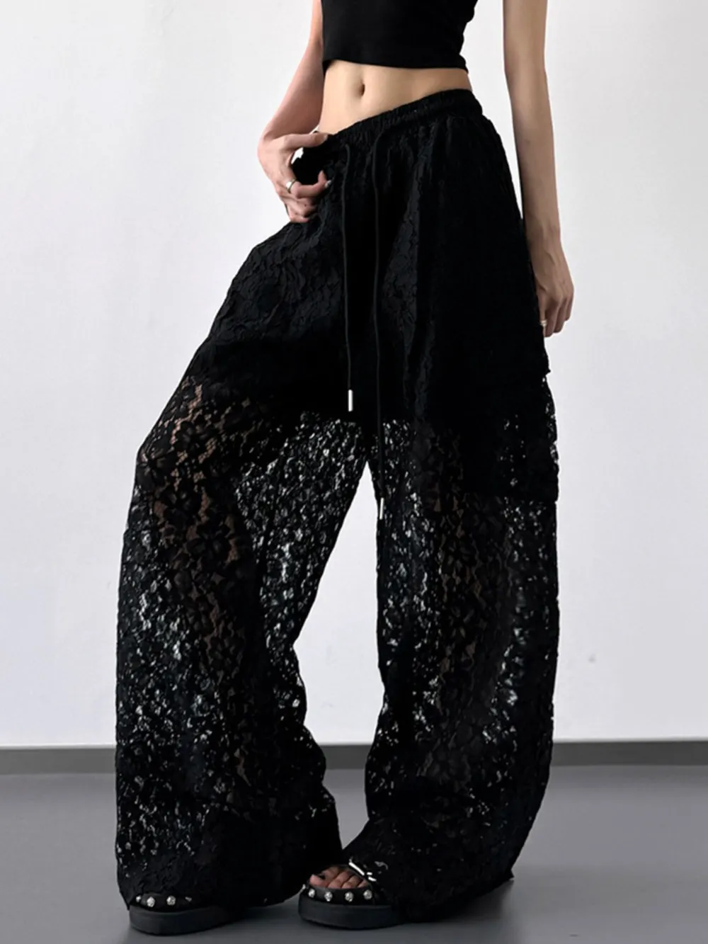Lace Wide Leg Pants, image 10