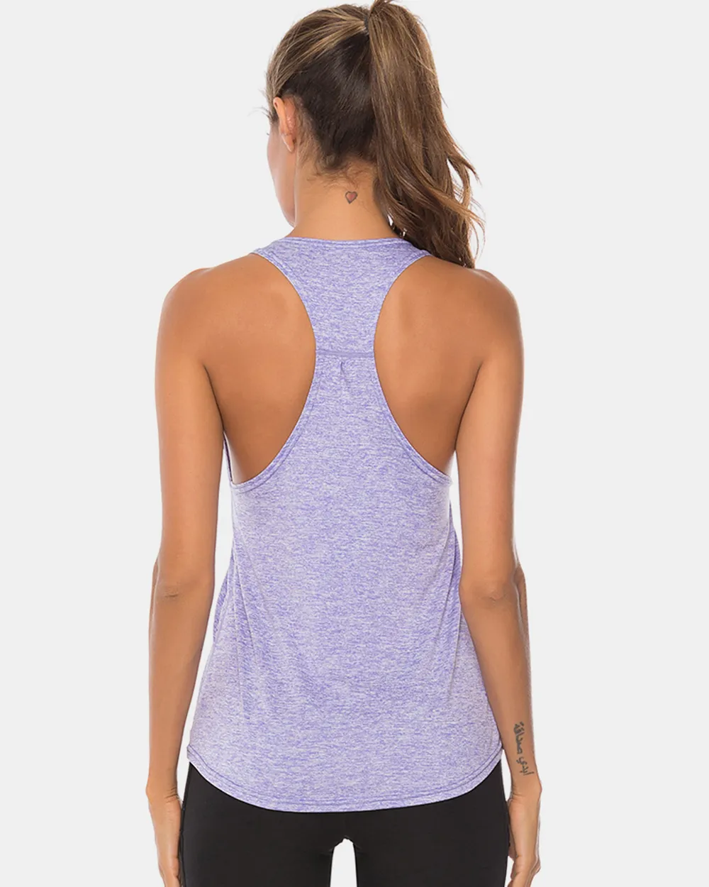 Full Size Scoop Neck Wide Strap Active Tank, image 14