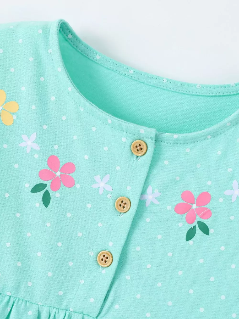 Children's Bunny Print Button Detail Dress, image 3