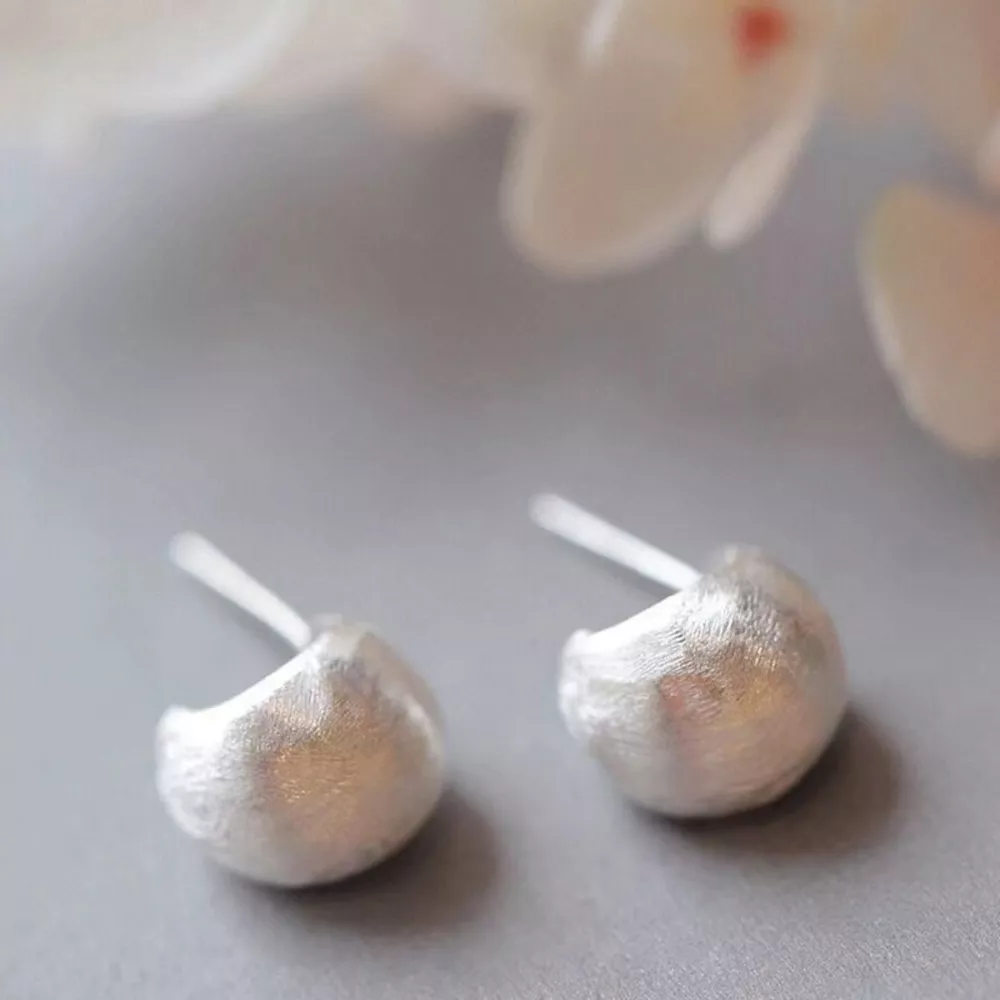 925 Sterling Silver C-Hoop Earrings, image 4