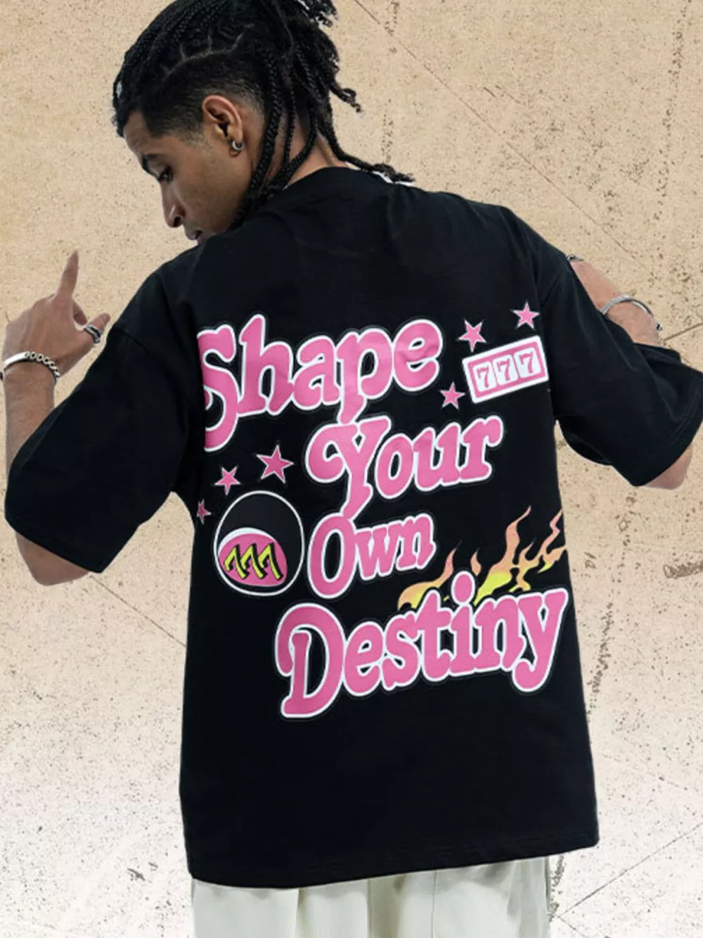 Men's Graphic Round Neck T-Shirt, image 2