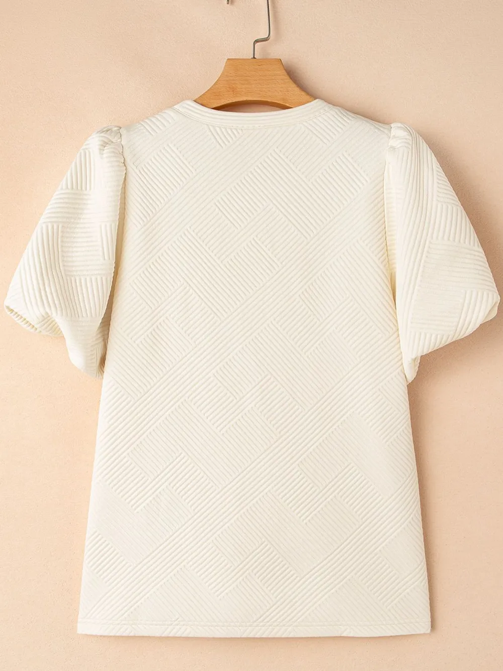 Textured Puff Sleeve T-Shirt, image 6