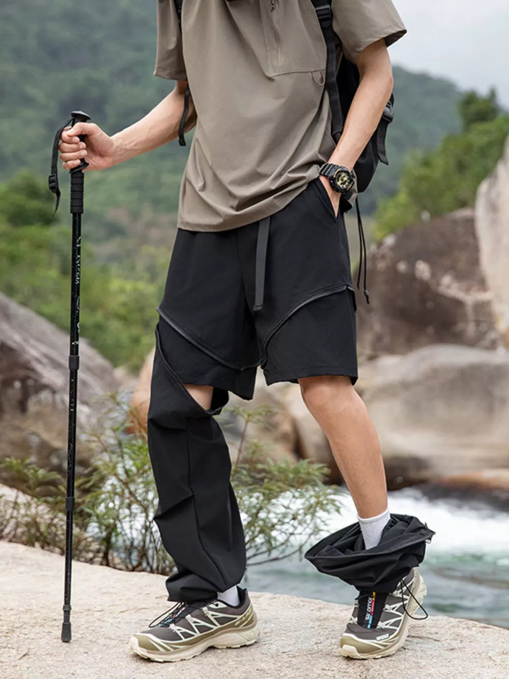 Men's Convertible Zip-Off Cargo Pants, image 6