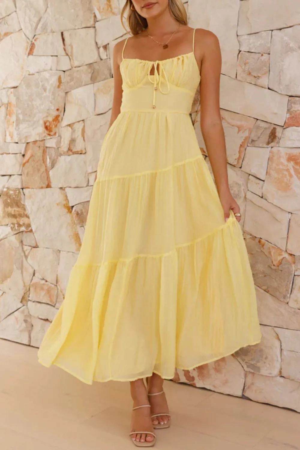 Ruched Smocked Back Cami Dress, image 16
