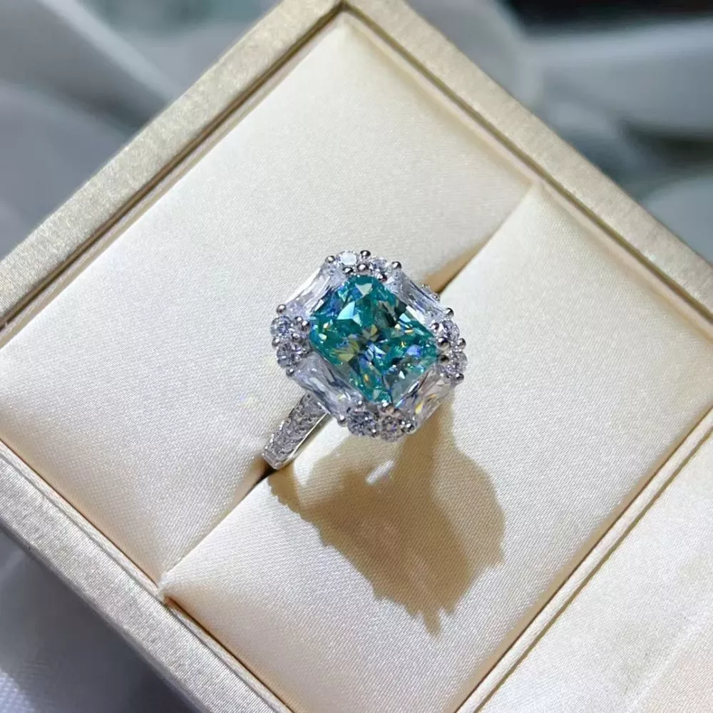 3 Carat Moissanite 925 Sterling Silver Ring, image 3