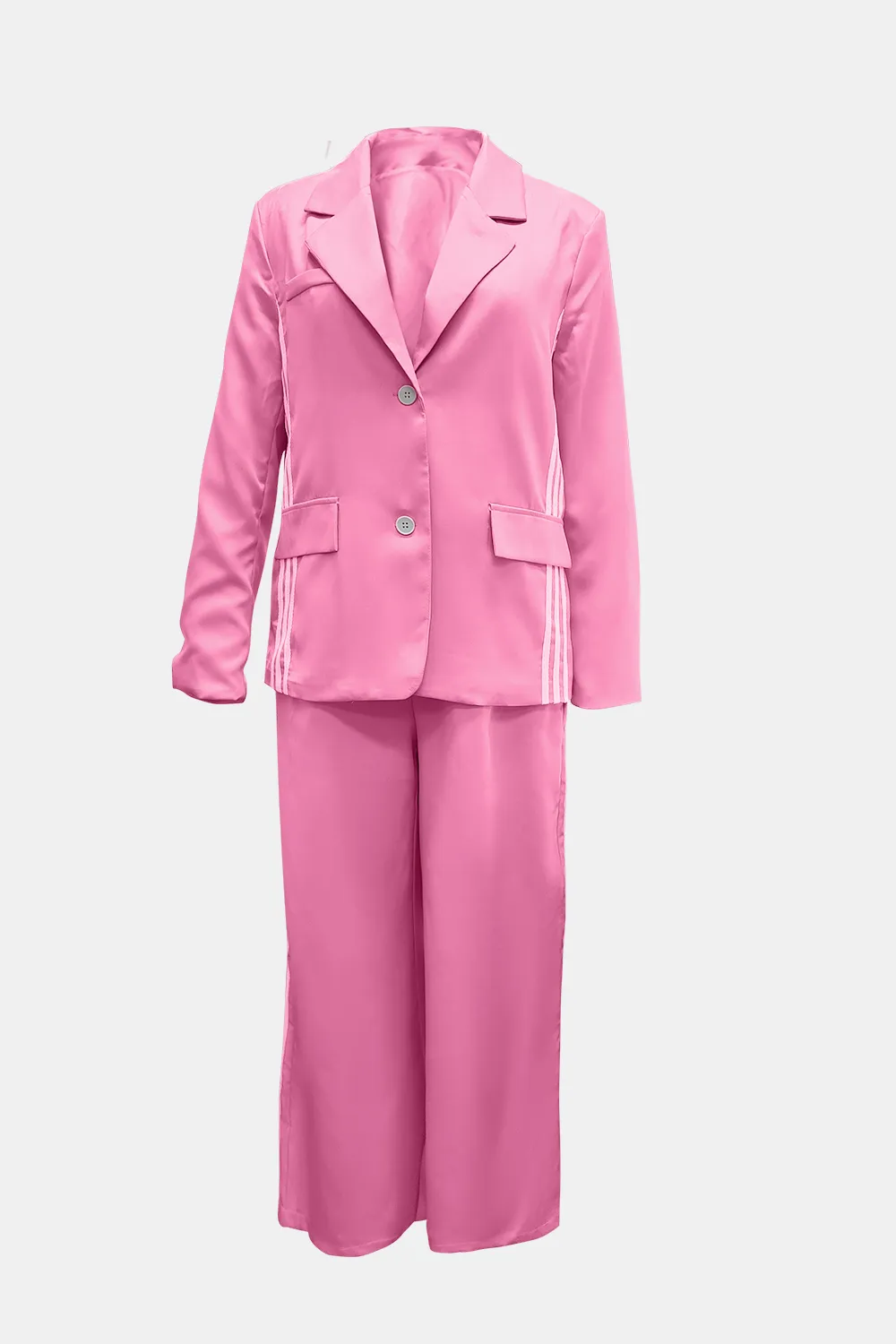 Side Striped Long Sleeve Blazer and Pants Set, image 2