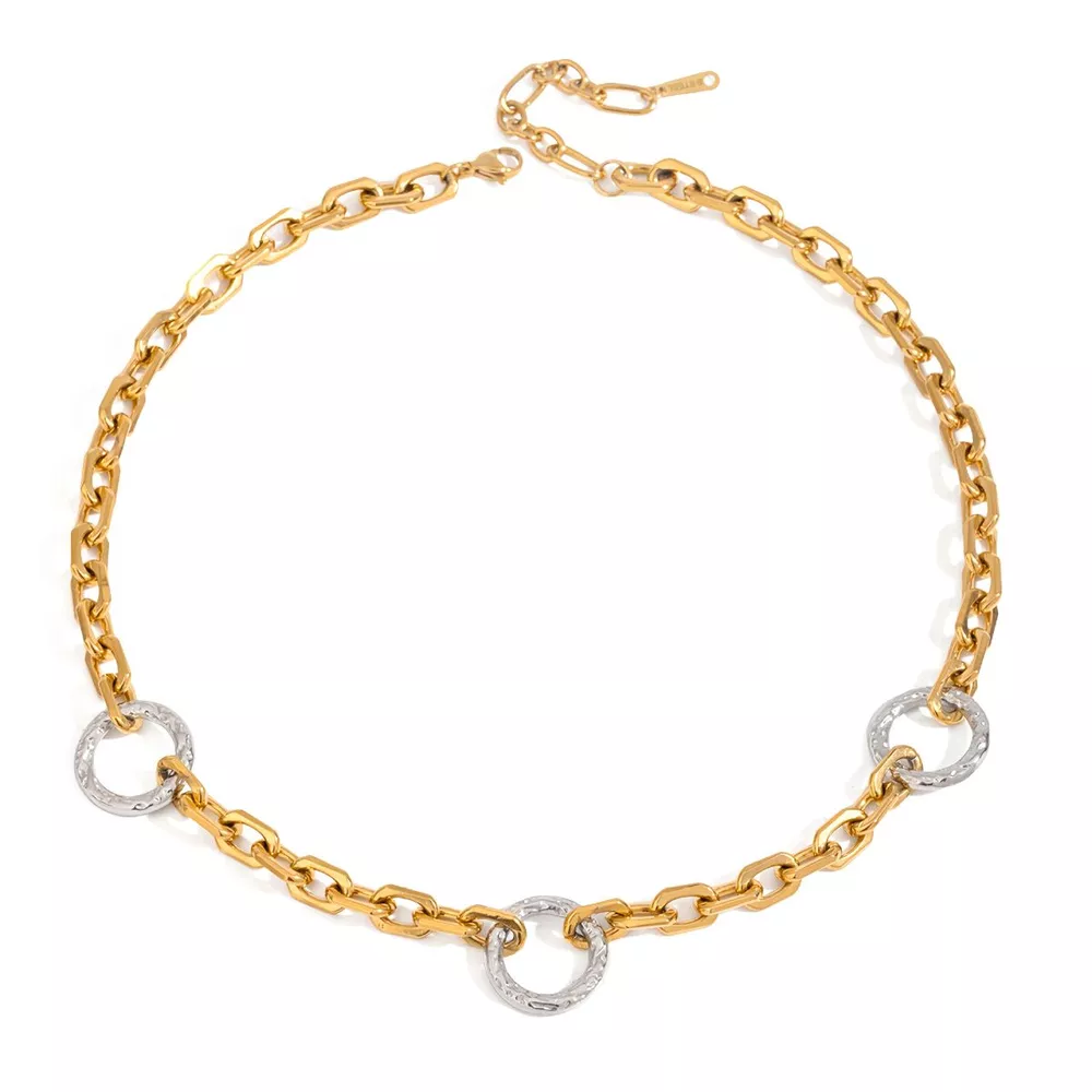 Stainless Steel Chain Link Circle Necklace, image 9