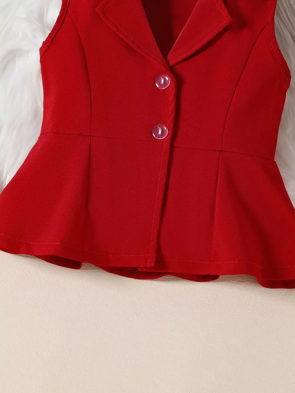 Sleeveless Blazer & Flare Pants Set, image 13