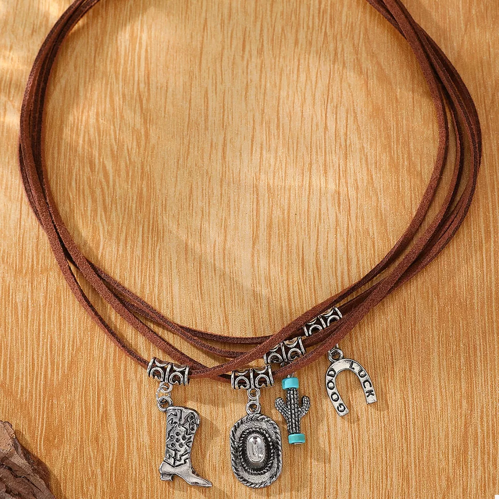 Western Style Four-Layered Charm Necklace, image 3