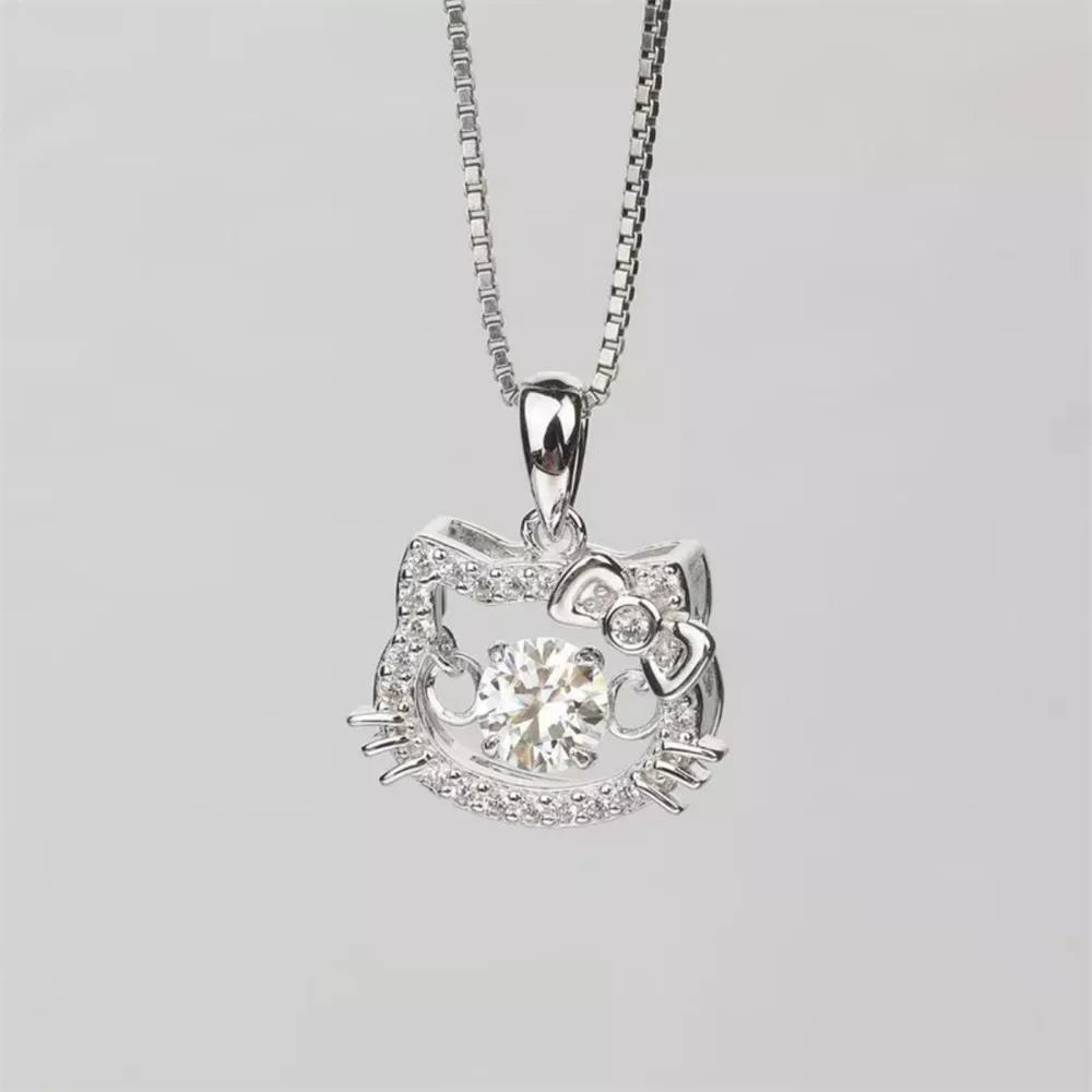 2 Carat Moissanite 925 Sterling Pendant Silver, image 6