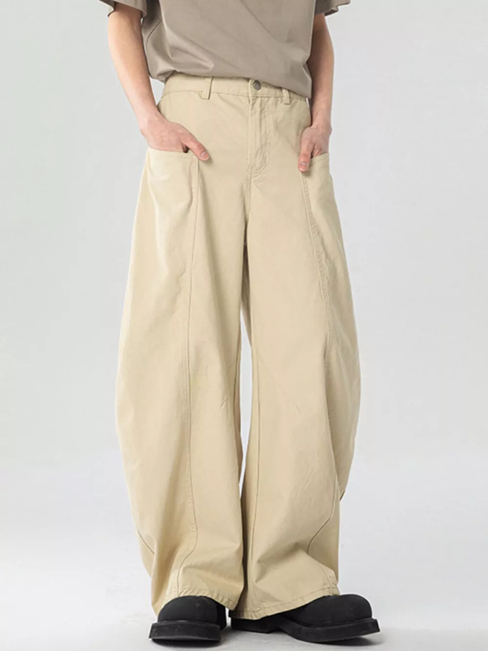 Men's Pocketed Wide Leg Pants, image 8