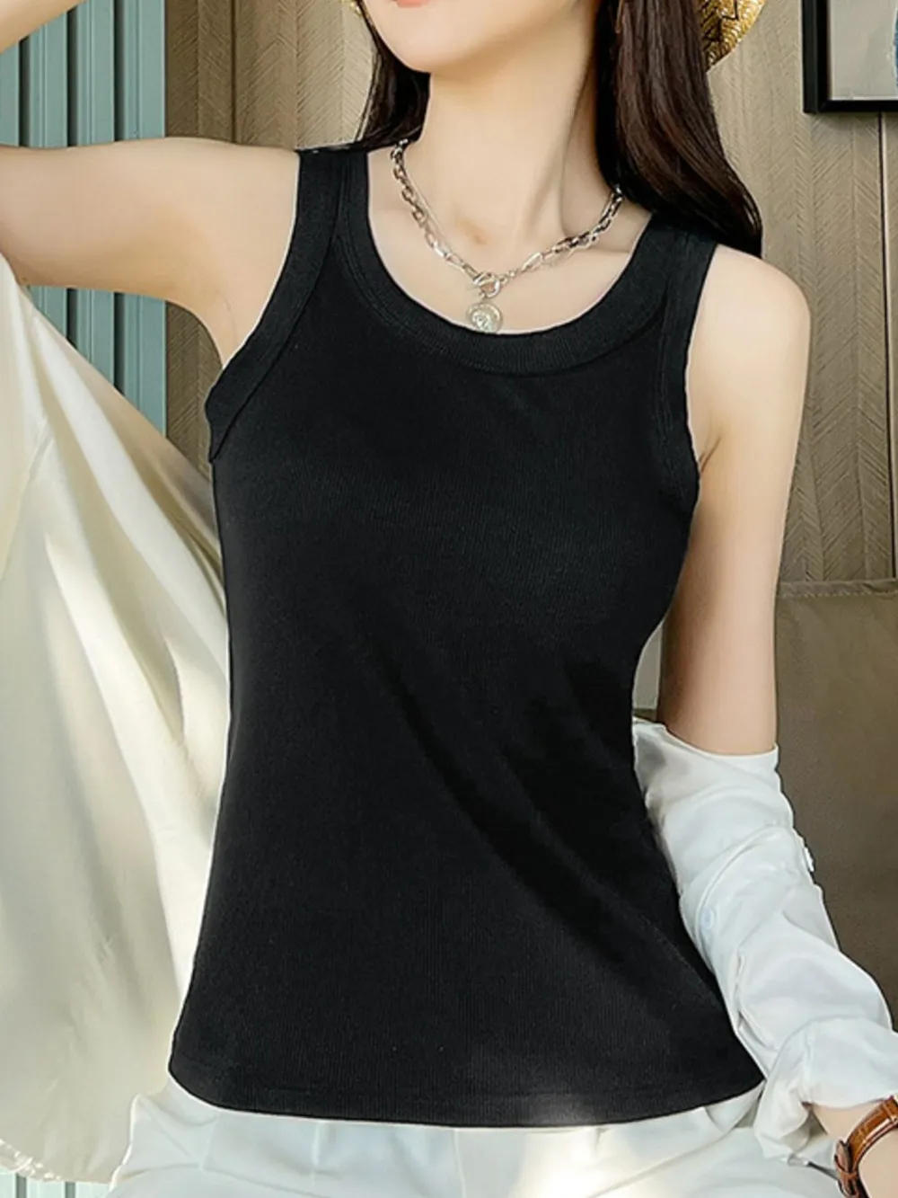 Scoop Neck Tank Top, image 7