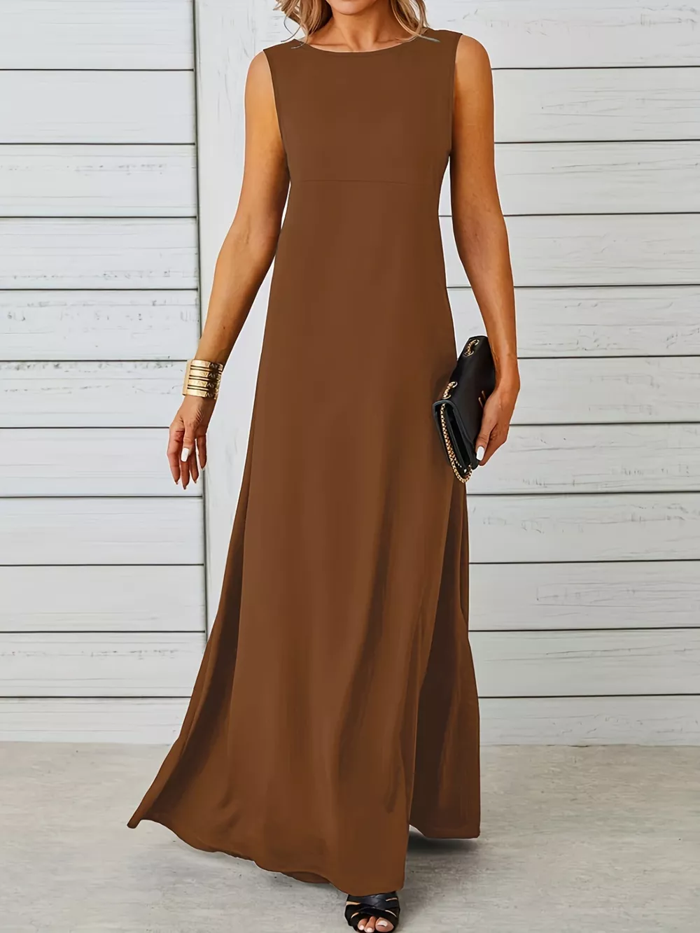 Sleeveless Flowy Maxi Dress, image 18
