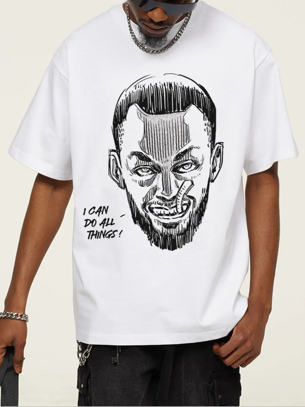Men's Graphic Round Neck Short Sleeve T-Shirt, image 2