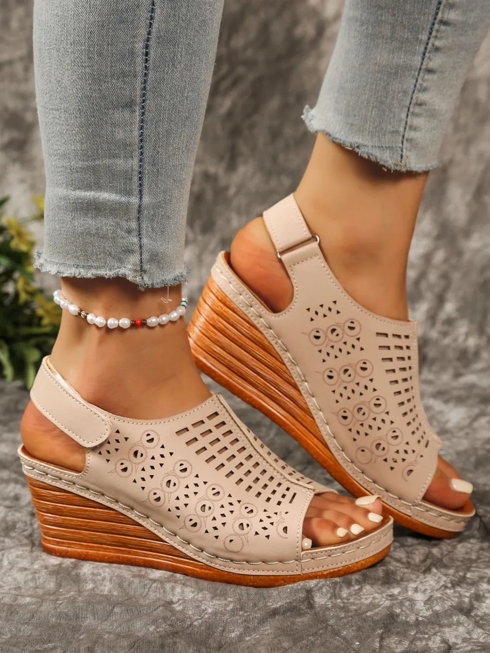 Open Toe Wedge Sandals, image 13