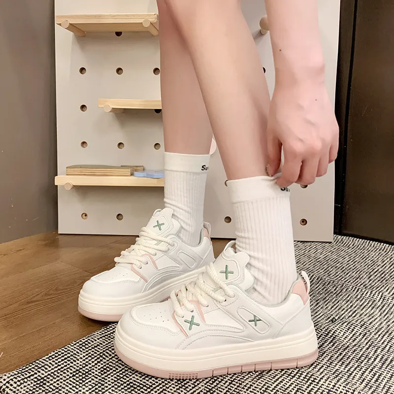 Round Toe Lace Up Sneakers, image 4
