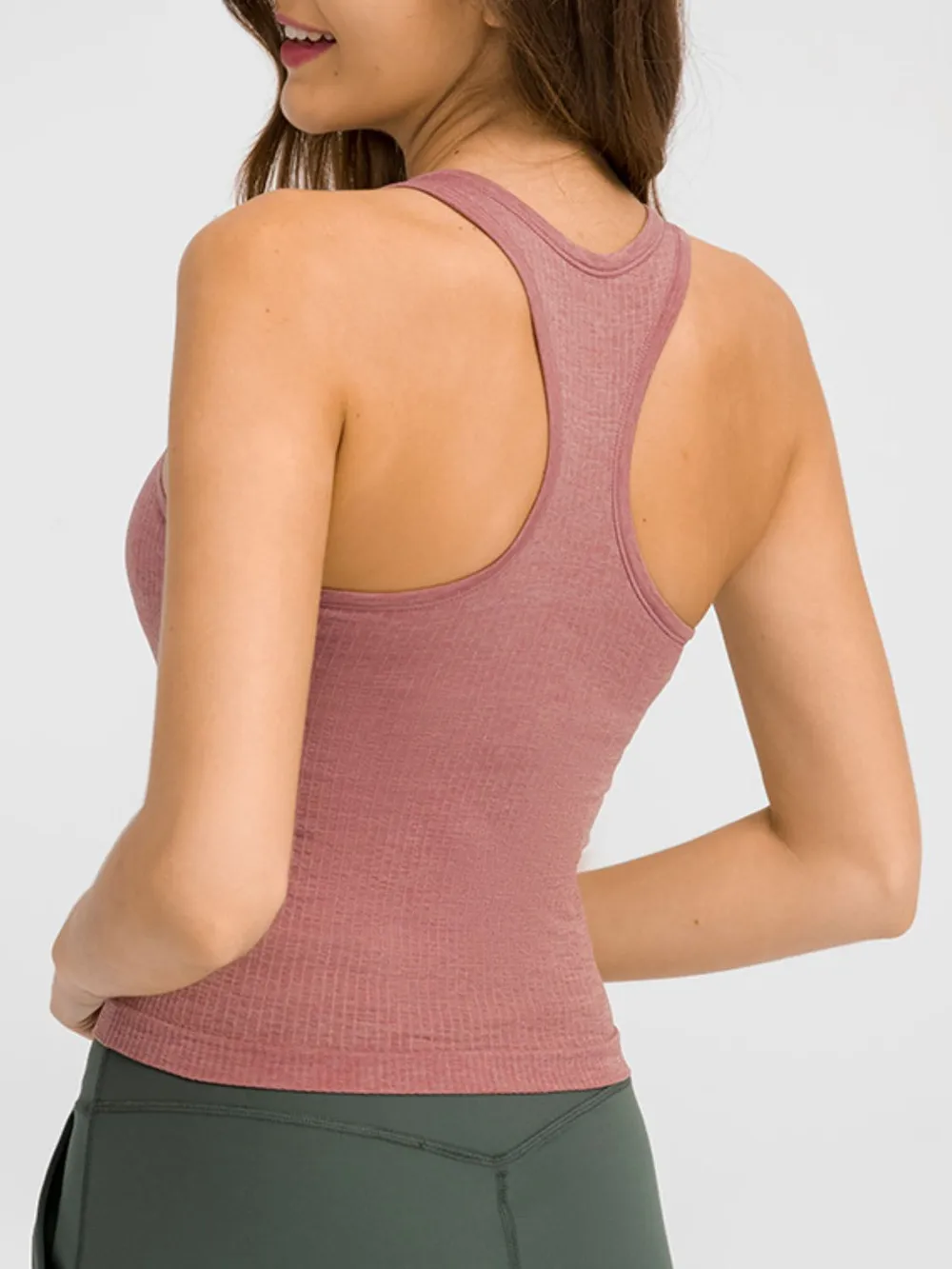 Round Neck Racerback Active Tank, image 11