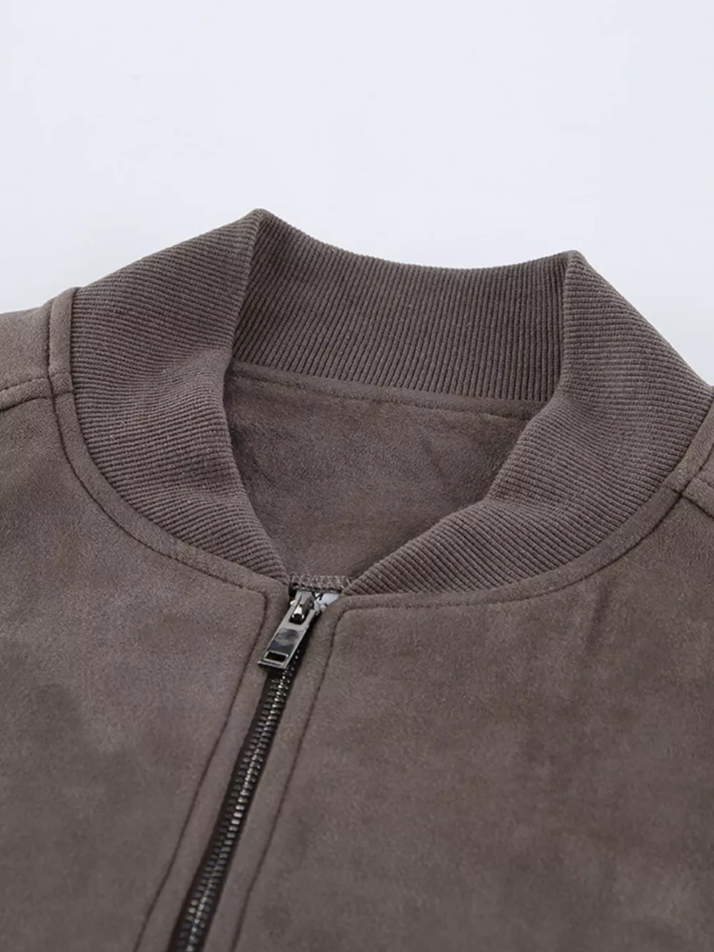 Zip Up Dropped Shoulder Jacket, image 9