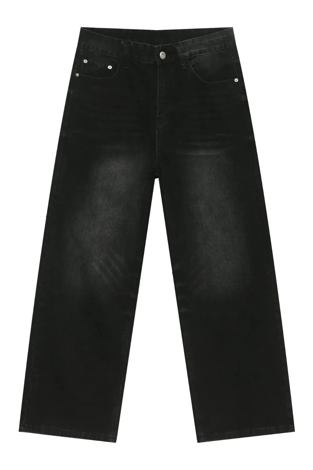 Men's Mid Rise Wide Leg Jeans, image 4