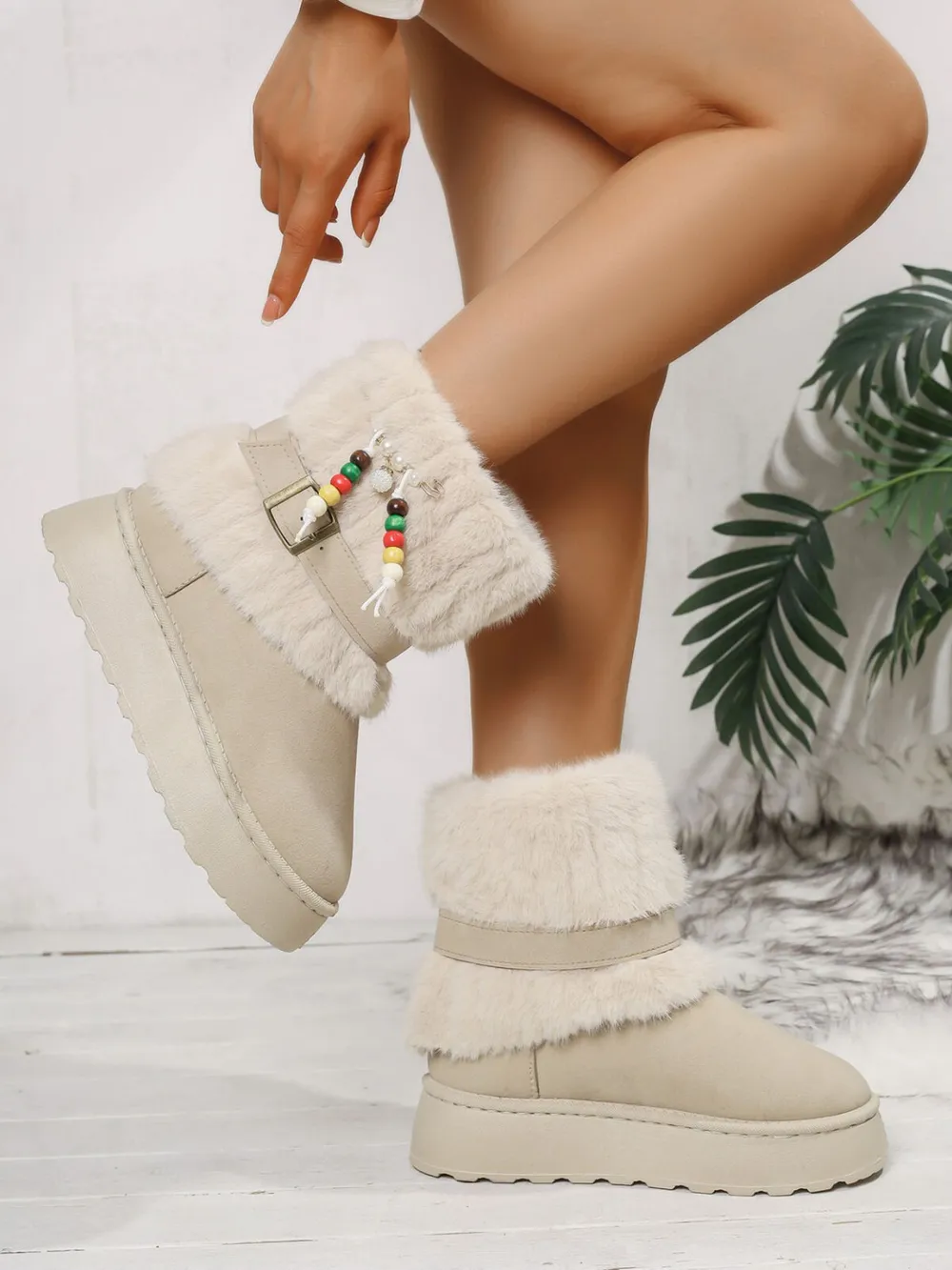 Round Toe Platform Boots, image 5