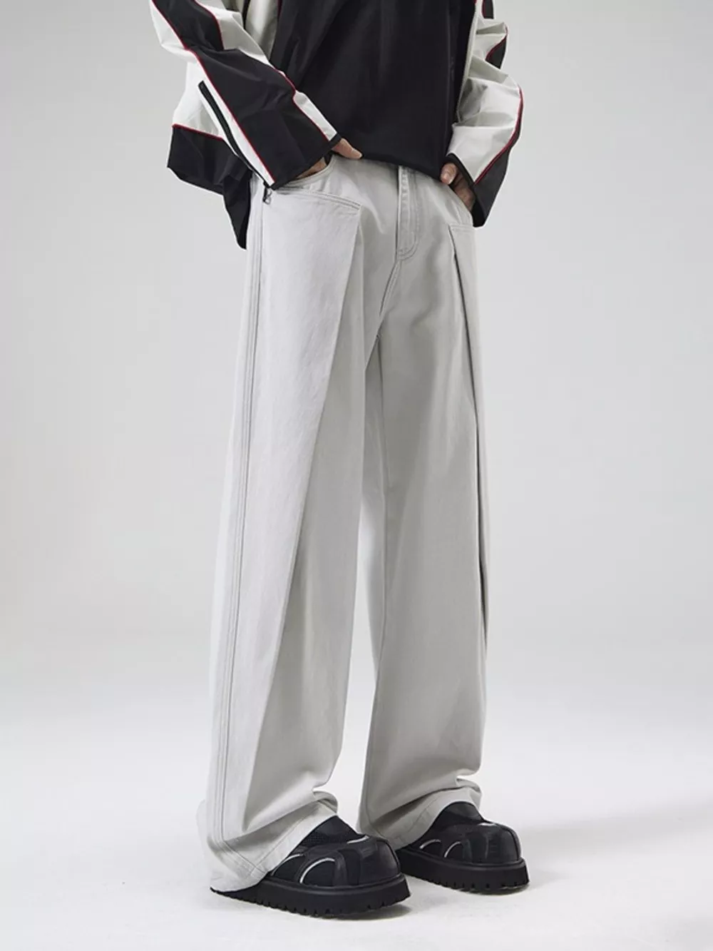 Men's Wide Leg Jeans, image 5